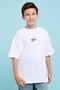 Embroidered T-Shirt with Crew Neck and Short Sleeves
