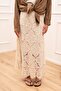 Lace Skirt with Elastic Waist and Lining M39723 - 3