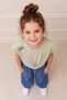 Girl's Wide-Leg Pants and Knot-Detail T-Shirt Set - 4