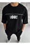 Unisex Crew Neck Printed Oversize Tshirt - 2