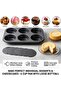 6-Cup Nonstick Muffins, Cupcakes & Mini Cheese cake Pan– Removable Bottoms, Oven-Safe, Dishwasher-Safe - 5