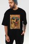 For Dog Lovers 31 Front Dog Print Black Oversize T-Shirt 100% Cotton Unisex Dog Lover Premium Design - 7
