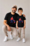 Father Son Combination Sold as a Single Item 100% Cotton Oversize T-Shirt Father's Day Gift