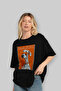 For Dog Lovers 2 Front Dog Print Black Oversize T-Shirt 100% Cotton Unisex Dog Lover Premium Design - 4