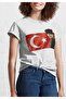 Flaged Ataturk Printed Oversize Casual Boyfriend T-Shirt