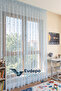 Blue, Star Patterned, 1 to 2 Sparse Pleats, Children's and Baby's Room, Knitted Tulle Curtain - 3