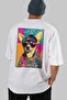 For Dog Lovers 37 White Oversize T-Shirt with Dog Print on the Back 100% Cotton Unisex Dog Lover Premium Design - 6