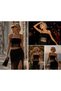 Black Tassel Detailed Strappy Crop Blouse Beach Club Festival and Night Style - 2