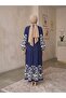 Women's Black Viscose Cotton Loose Cut Patterned Hijab Dress – Comfortable and Stylish Casual Dress - 4