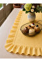 Ruffled Table Runner |   Decorative Dining Table Cover |   Stylish Living Room Decor |   40 X 110 cm - 2