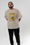 For Dog Lovers 57 Front Dog Printed Beige Oversize T-Shirt 100% Cotton Unisex Dog Lover Premium Design - 7