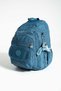 Unisex Turquoise School Bag, Sports Travel Bag, Waterproof Crinkle Fabric Backpack, 40X30Cm - 3