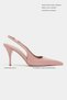 Mehru Dried Rose Patent Leather Belt Detail Pointed Toe Women's Heeled Shoes - 2