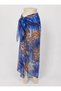 Chiffon Flower Patterned 150 cm Width*95 cm Length Pareo - 5