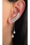 Diva Charm Sparkling Women's Silver Color Earrings - 3