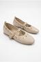 35016 Comfortable Soft Ballet Shoes with Buckle Detail for Women - 5