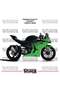 ملصق طلاء CFMOTO 450SR ثنائي اللون، طقم جاهز لتزيين المحرك، عالي الجودة