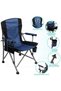 Folding Camping Chair Armchair Comfortable Back Fishing Chair Beach Chair Durable Aluminum Alloy Frame Easy to Store and Carry Suitable for Hiking Gardening Beach Picnic - 3
