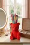 Cute Teddy Bear Makeup Brush Organizer and Pen Holder - 2