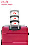Hard Shell Horizo Vertic ABS Lightweight 4 PCS SET (20/24/28/32 Inch) Luggage, Combination Lock Suitcase - 5