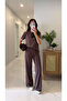 Md Frols Coffee Short Sleeve Trouser Suit - 4