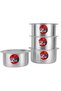 4 Piece Flat Bottom Tope Set- DC2679