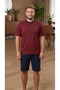 New Season Men's Pajama Set with Shorts and Capri Pants - 2