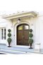 Set of 2 4Ft Artificial Boxwood Triple Ball Topiary Trees, UV-Protected PE Construction, Realistic Faux Greenery, with Vine & Insect Accents, for Indoor Outdoor Home Garden Porch Entryway - 7