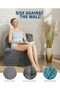 Comfortable Single Folding Sofa Bed for Living Room - Convertible Armchair with Mattress and Cushion, Back Support, Space Saving Design, Ideal Floor Stand, Dark Grey - 6