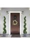 2 Pack 5 ft Artificial Boxwood Spiral Topiary Trees, Faux Outdoor Plants, Lifelike All-Season Evergreen, No Maintenance Fake Potted Greenery for Front Porch, Garden, Indoor Home Decor - 4