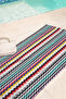 Zigzag Striped Beach Towel - Geometric Colorful Marine Pool Sea Bath Quick Drying Beach Cover