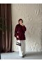 Women's Collar Gathered Gold Button Detailed Hijab Shirt - 3