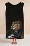 Artistic Beach Towel with Lion Figure - Vintage Black Portrait Design Quick-Dry Microfiber Towel - 4
