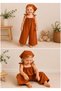 Girl's Strappy Wide-Leg Jumpsuit and Bandana Set - 3