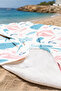 Sea-Themed Marine Children's Beach Towel - Cute Animal Figures Pastel Quick-Drying Microfiber Towel - 5