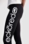 Ecko Red MADISON سروال ضيق أسود للنساء بتصميم مطبوع وقصة قياسية - 3
