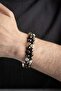Citrine-Tiger's Eye-Hematite 8 mm Natural Stone Macrame Men's Bracelet - 3