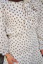 Women's Collar Tie Polka Dot Skirt Layered Suit White - 6