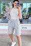 Elastic Waist Linen Shorts 6Y261