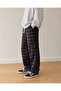Plaid Patterned Cargo Pants with Elastic Waist - 2