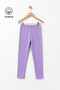 Plain Basic Cotton and Lycra Summer Long Girls' Tights - 2