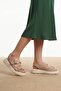 Marco Beige Suede Leather Women's Sandals - 2