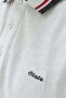 Men's Anthracite White Single Jersey Relax Fit Polo Neck T-Shirt - 4