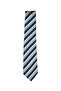 Navy Blue White Striped Light Blue Tie – 8 cm Wide - 6