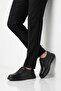 Black Genuine Leather Men's Casual Shoes 4013 m - 2