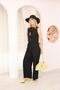 Relax Women's Tie-Detail Sleeveless Blouse Palazzo Pants Two-Piece Set - 6