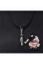 Silver Anime Jujutsu Kaisen Fushiguro Toji Sword Leather Drawstring Necklace