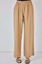 Women's V-Neck Kimono Belted Linen Biscuit Double Set - 5