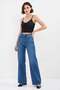Women's Strappy Dotted Pattern Cotton Black Crop Top - 3