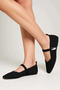 Women's Knitwear Ballerina Metal Accessory Detailed Square Toe Flat Heel Comfortable Daily Shoes Modern Stylish Elegant - 3